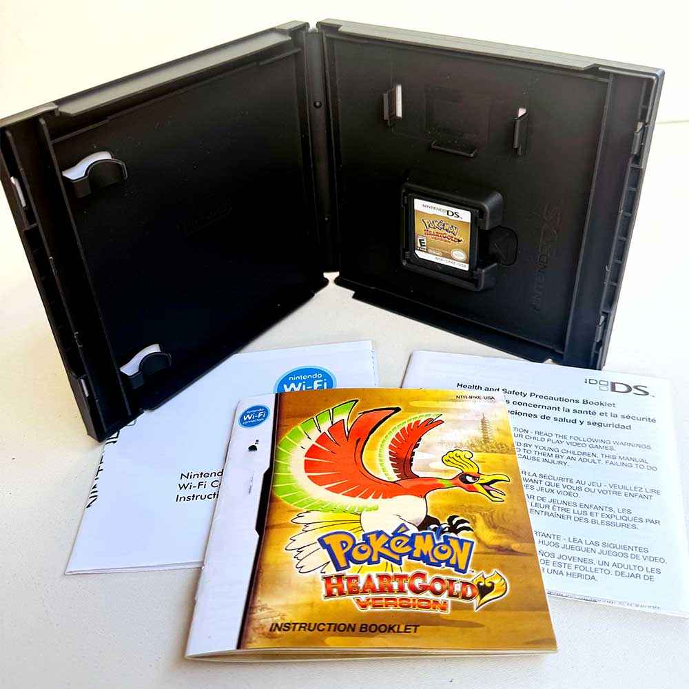 Pokemon Sealed Heartgold Ds Games Case & Cart