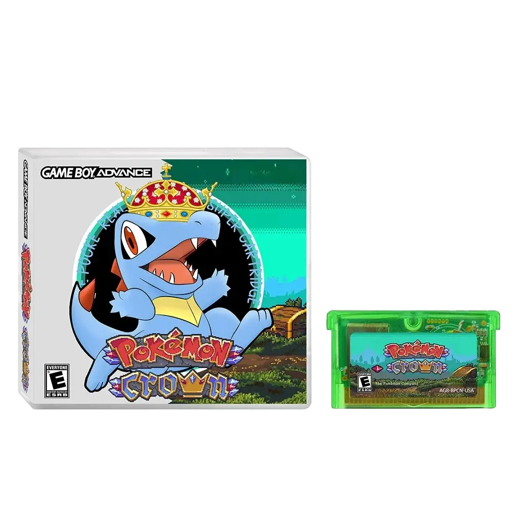 Pokémon Crown – GBA Game Cartridge (With Box, No Manual) Romcarts