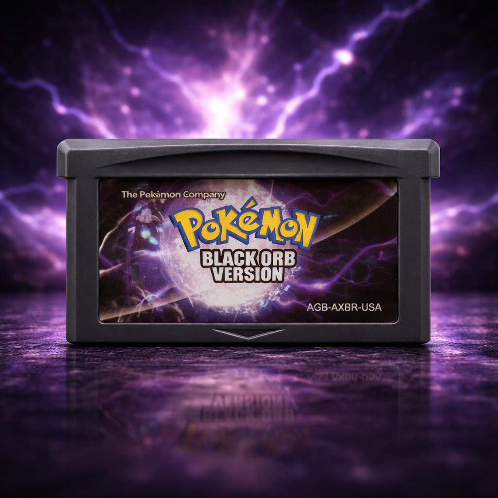 Pokemon Black Orb Version GBA Cartridge USA English Romcarts