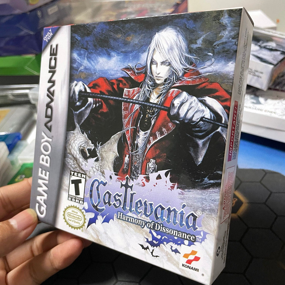 Castlevania: Harmony of Dissonance – GBA Game Cartridge (With Tray, Box & Manual)