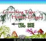 Crouching Tiger, Hidden Dragon | English Translation | Game Boy Color Cartridge