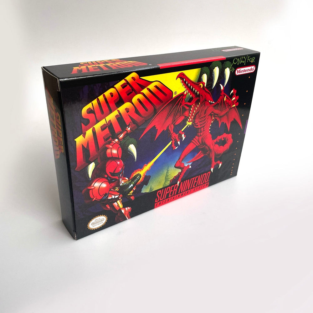Super Metroid (USA) – SNES Game Cartridge (With Tray, Box & Manual)