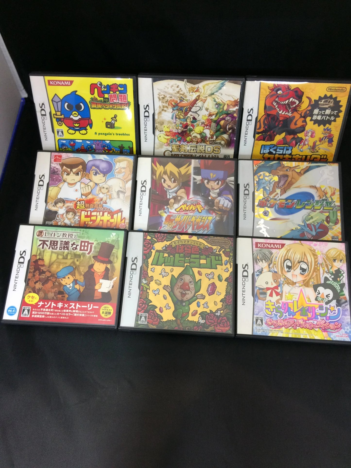 HUGE JAPANESE BULK DS GAMES 90 GAMES (AUTHENTIC) Romcarts
