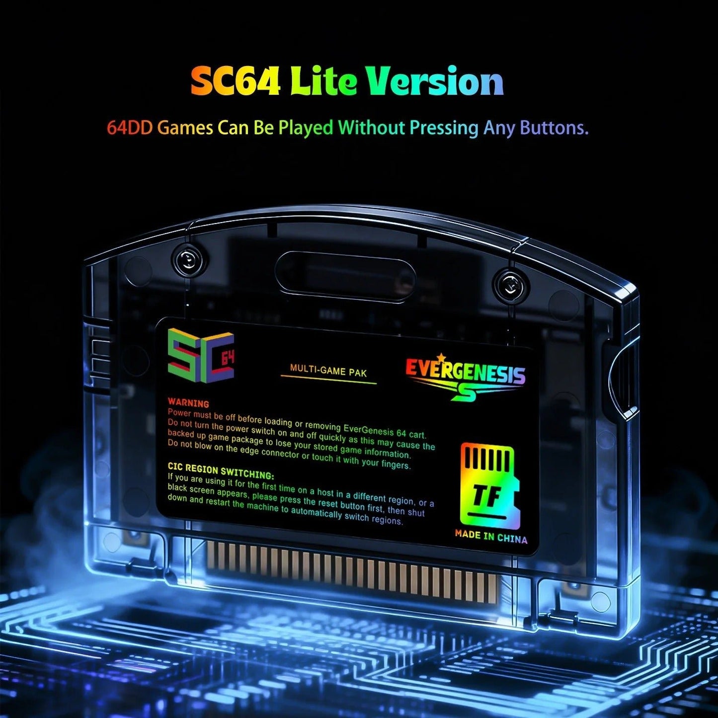 N64 SC64 Pro Flash Cartridge 9000 - in - 1 | 64GB Preloaded Retro Game Card | High - Speed Open Source Console Upgrade - Romcarts