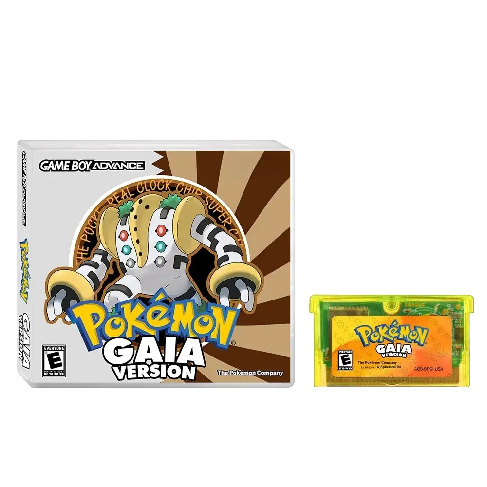 Pokémon Gaia Version – GBA Game Cartridge (With Box, No Manual)