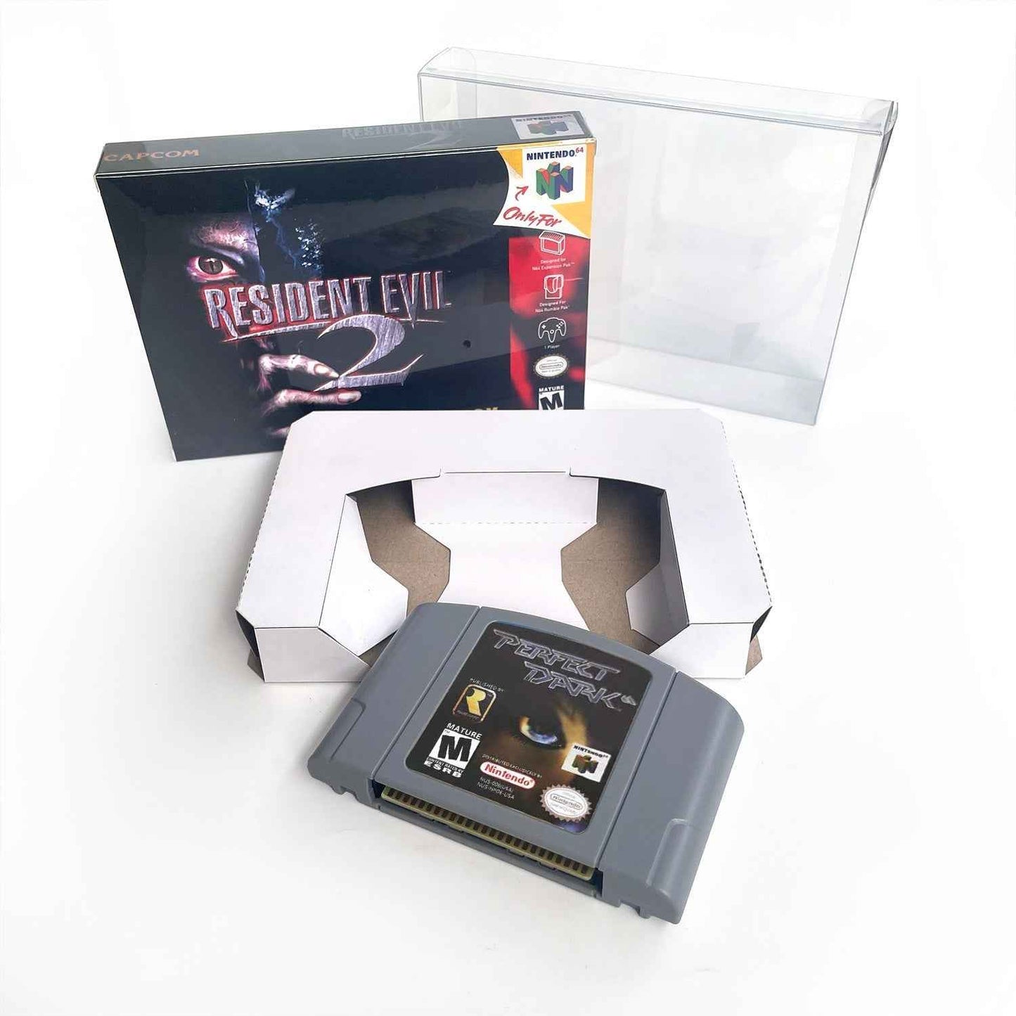 Resident Evil 2 Game With N64 Case & Cart