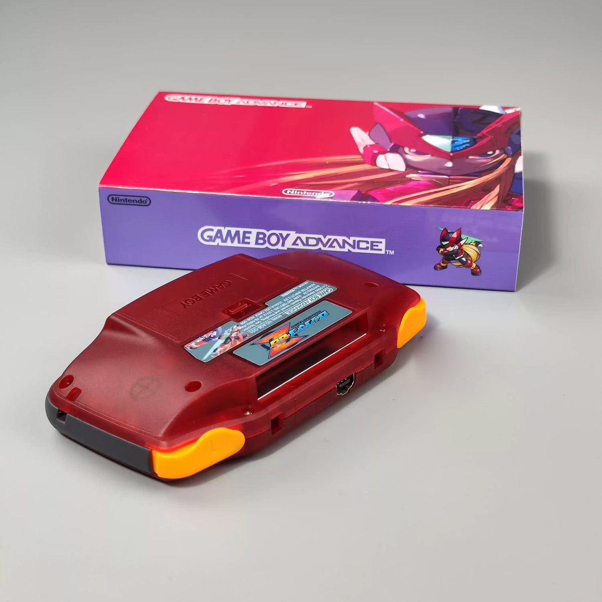 Custom Game Boy Advance Console – Mega Man Red, view 4