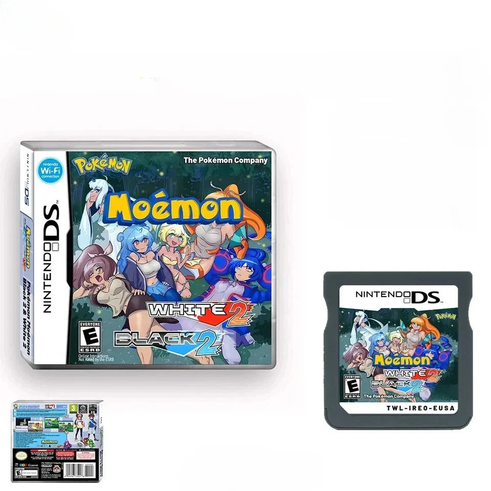 Moémon Black 2 & White 2 – Nintendo DS Physical Game (US English) Romcarts
