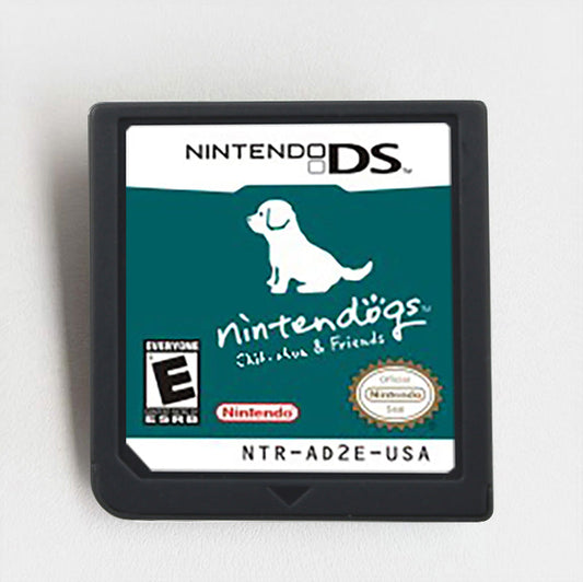 Nintendogs Chihuahua & Friends Ds Adopt, Train, and Play with Virtual Puppies Game Case & Cart