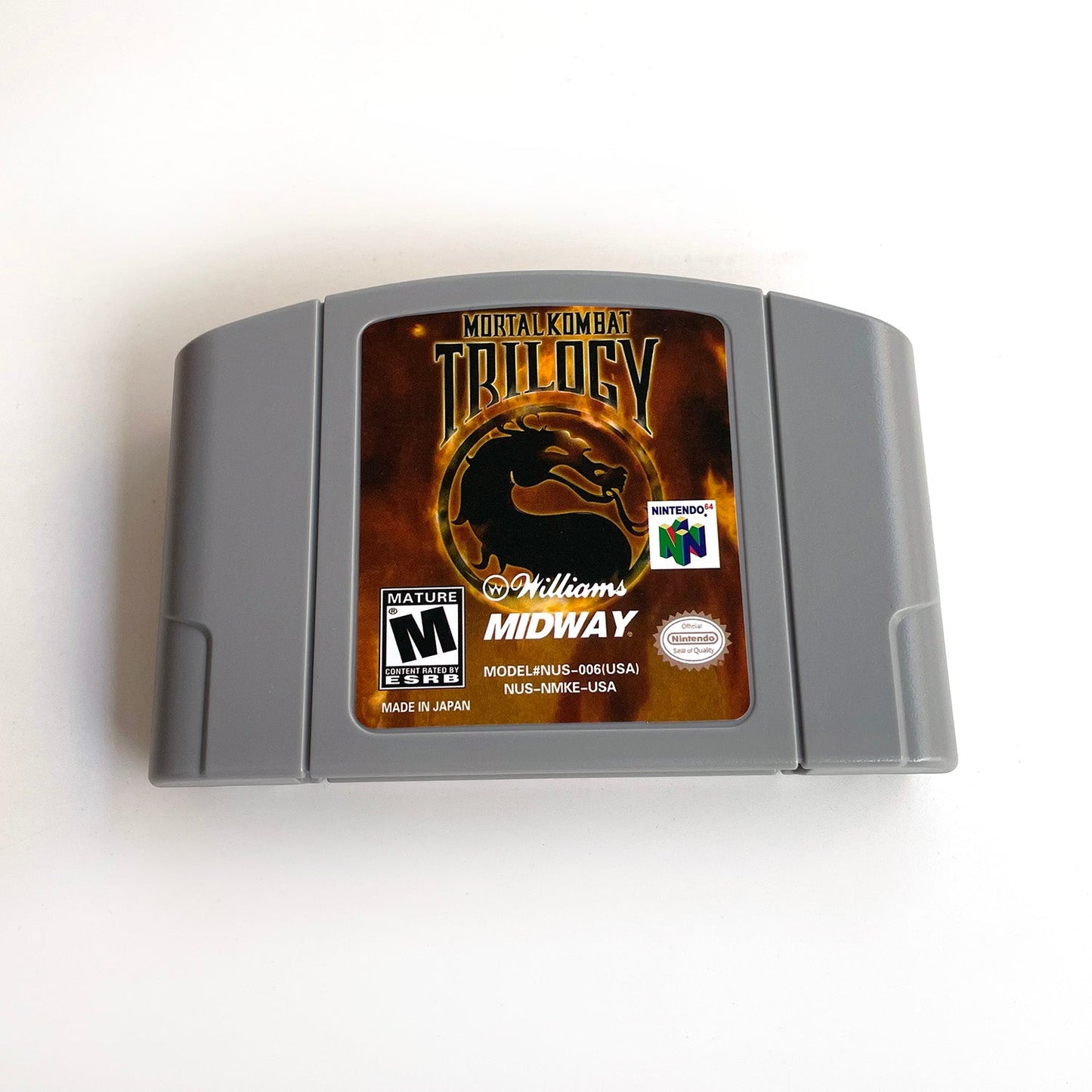 Mortal Kombat Game With N64 Case & Cart