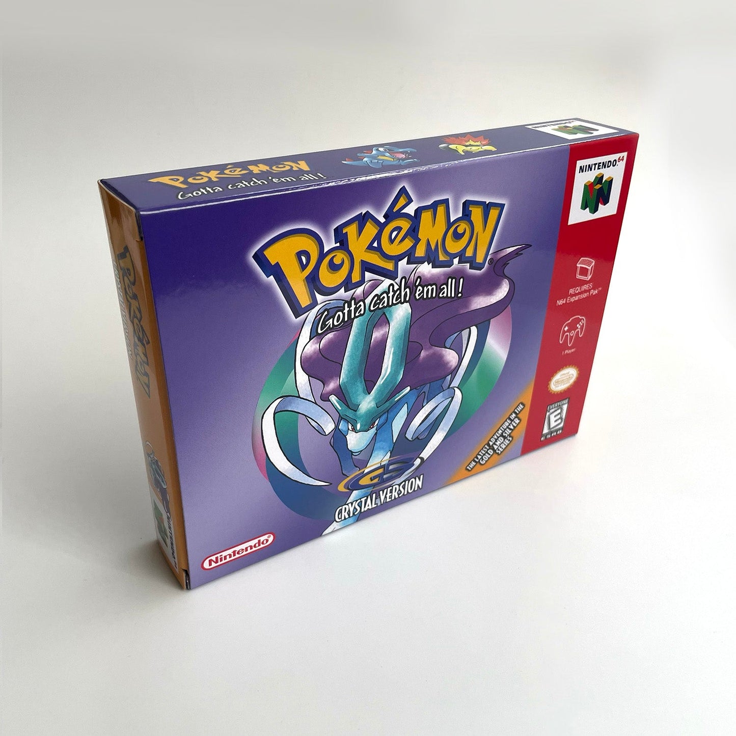 Pokemon Crystal Version Game With N64 Case & Cart