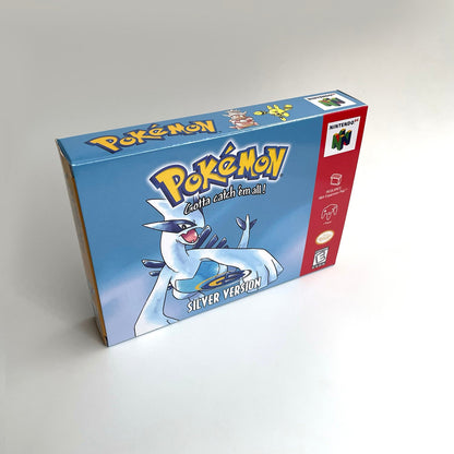 Pokemon Silver Version Game With N64 Case & Cart