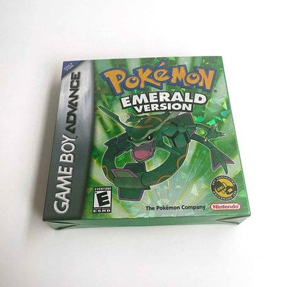 Pokemon Emerald Version GBA Case & Cart