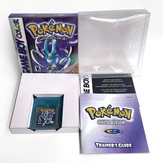 Pokemon Crystal Cart Ic GBC Case & Cart