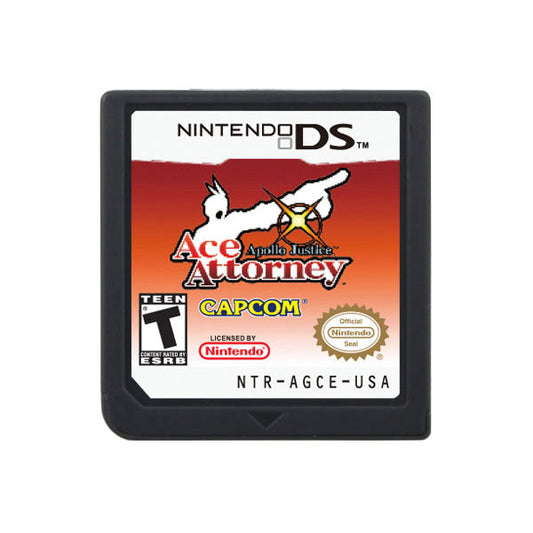 Apollo Justice Ace Attorney Game Case & Cart