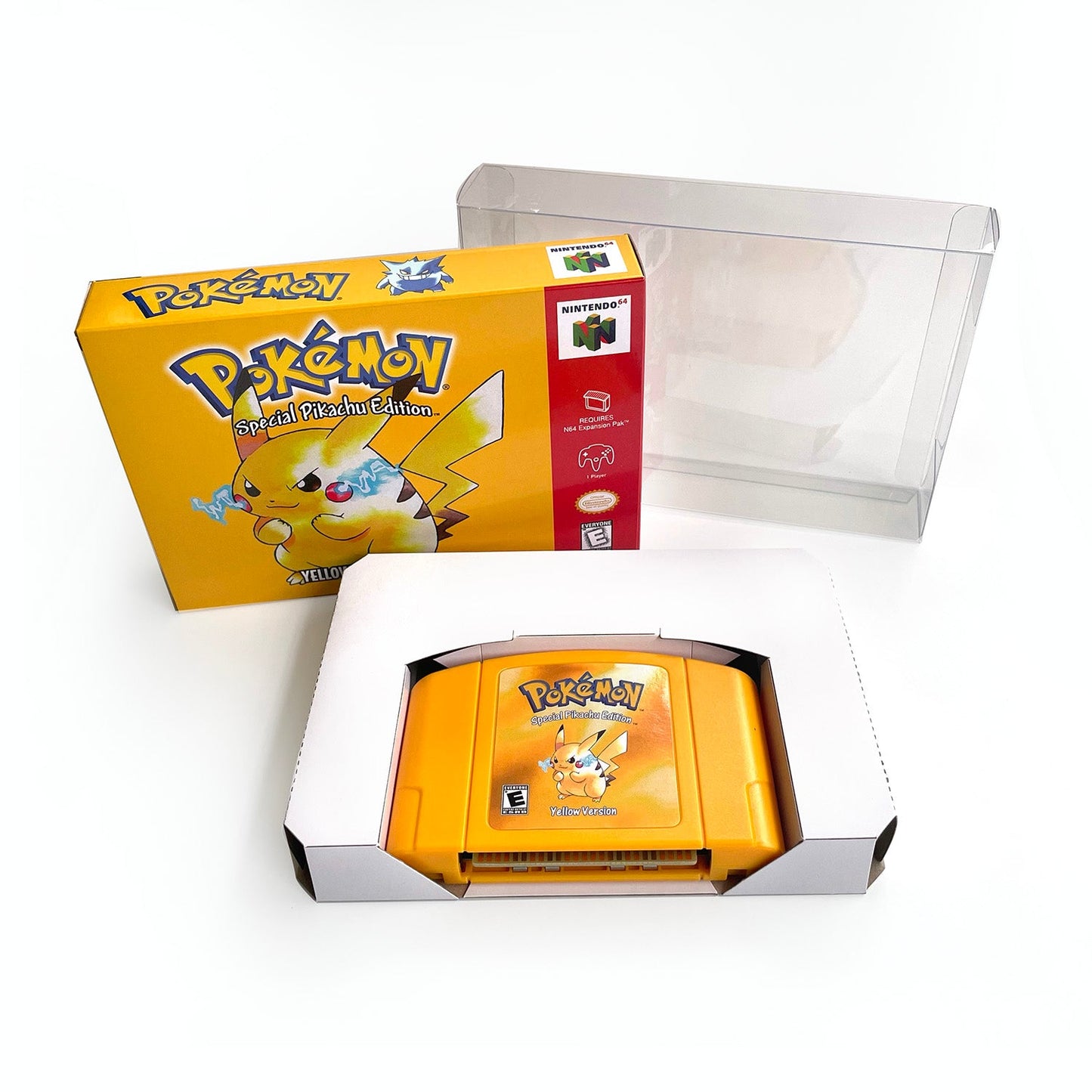 Pokemon Yellow Version Game With N64 Case & Cart