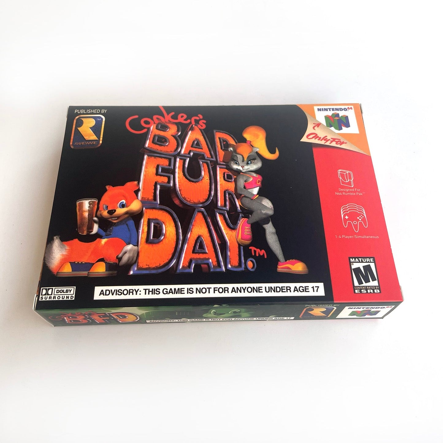 Conkers Game With N64 Case & Cart