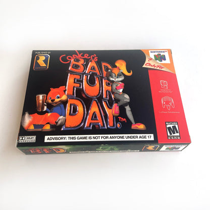 Conkers Game With N64 Case & Cart