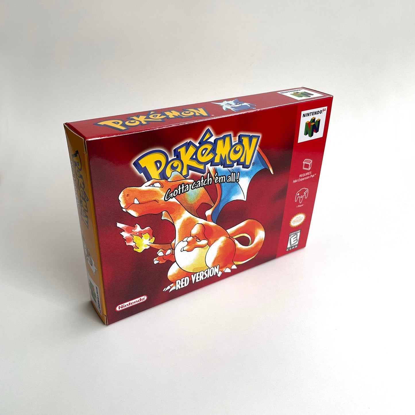 Pokemon Red Version Game With N64 Case & Cart