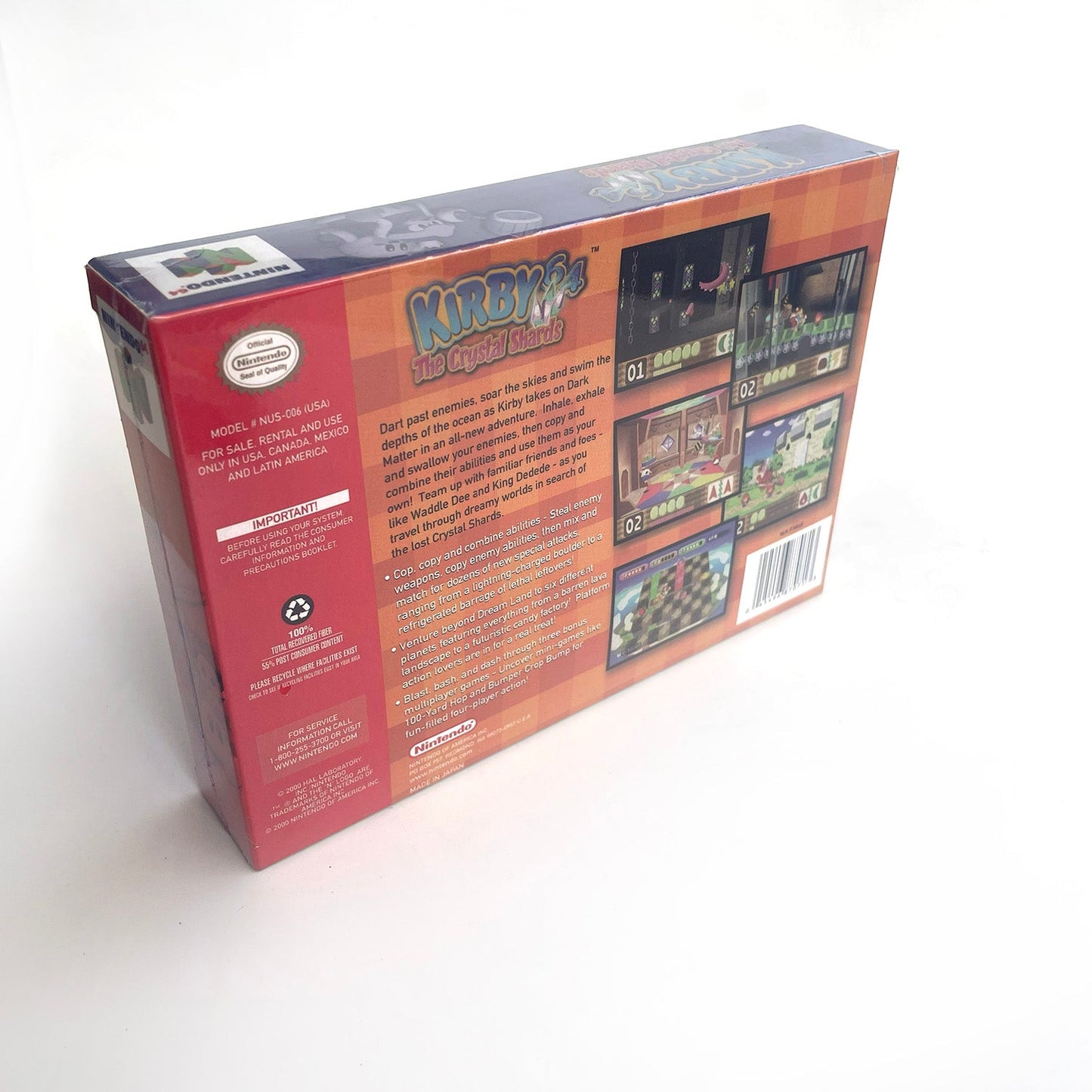 Kirby 64 Game With N64 Case & Cart