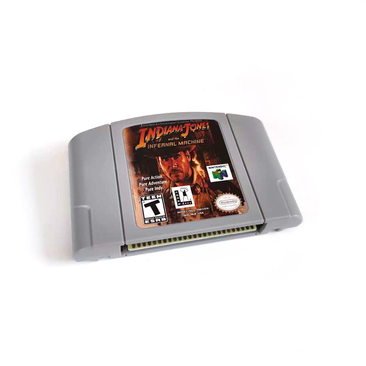 Indiana Jones And The Infernal Machine Game With N64 Case & Cart