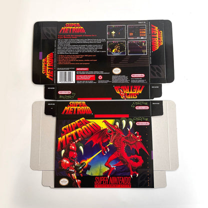 super metroid USA cartridge with tray box manual for SNES super nintendo entertainment system Buy Retro Game