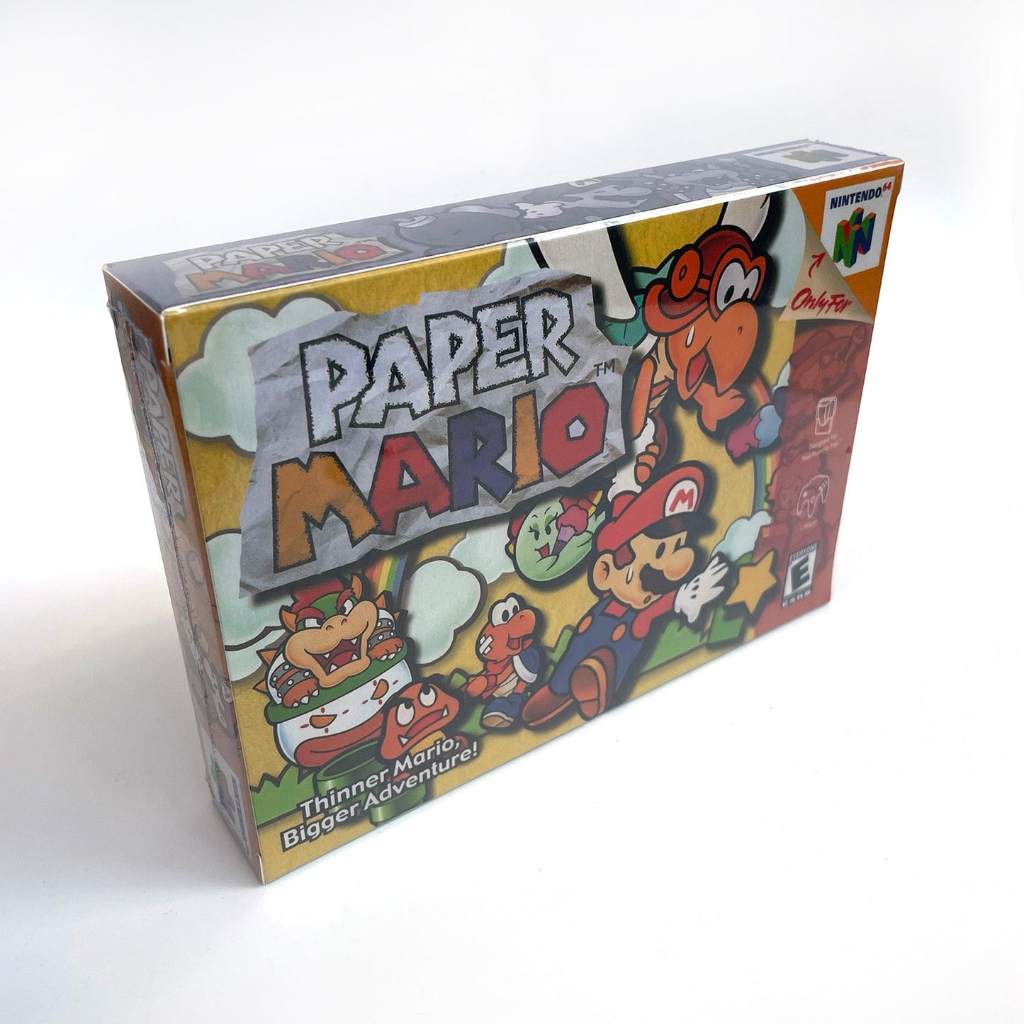 Paper Mario Game With N64 Case & Cart