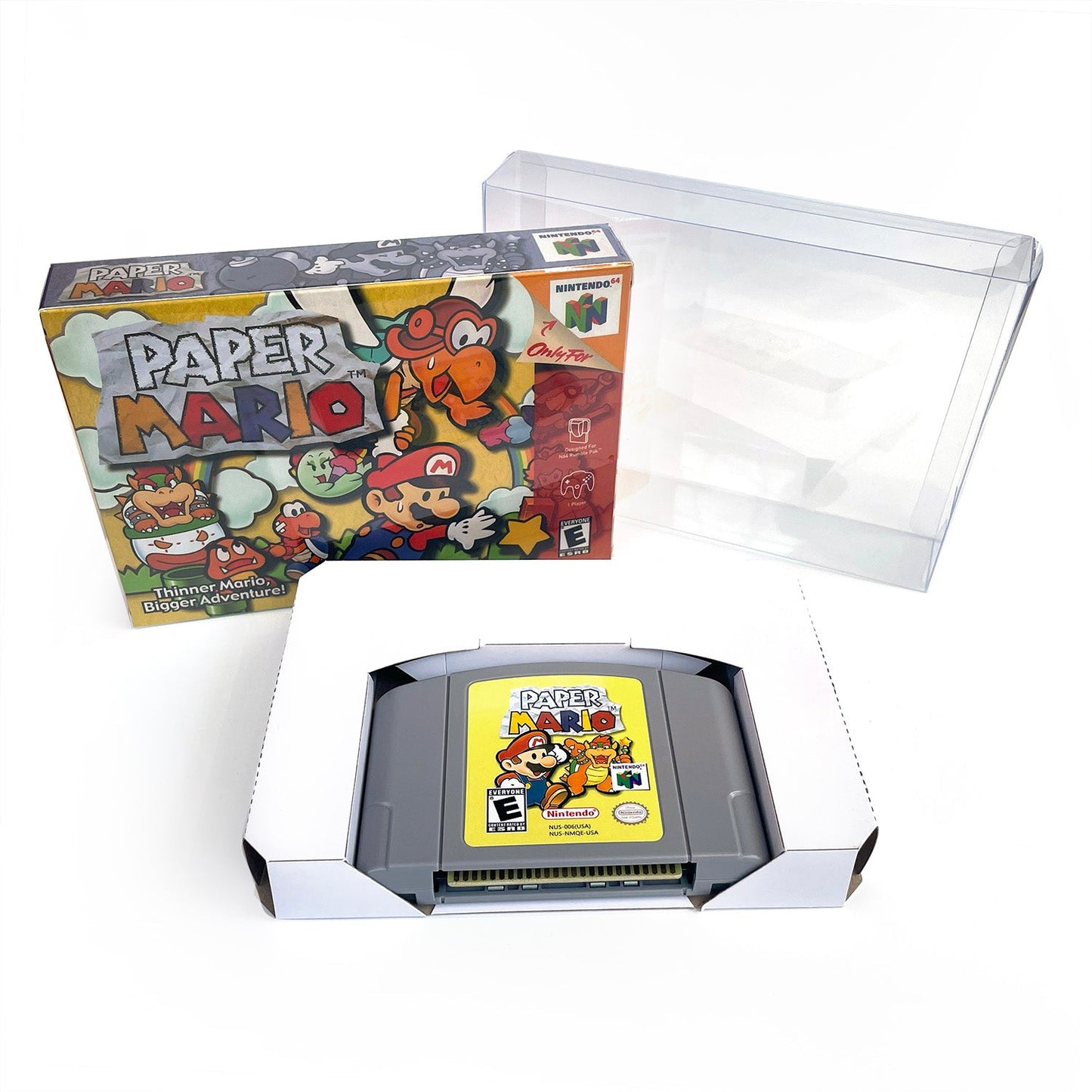 Paper Mario Game With N64 Case & Cart