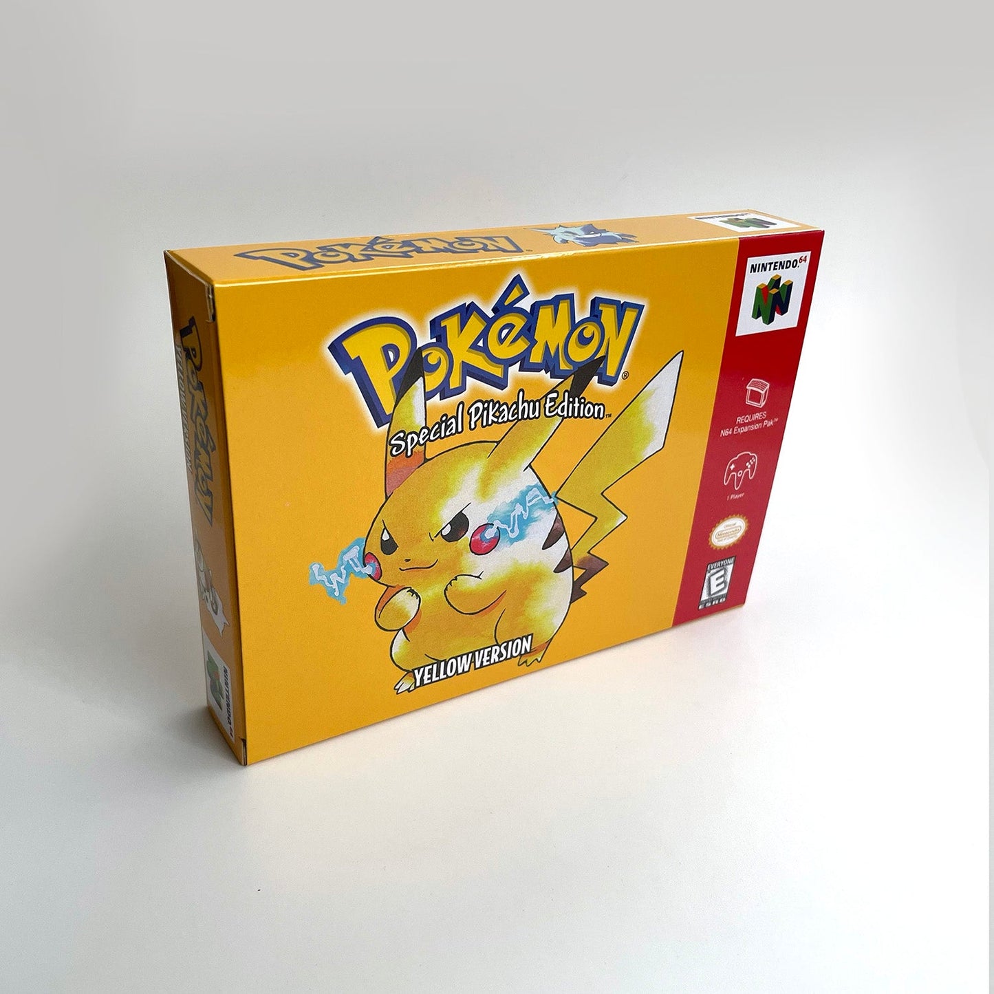 Pokemon Yellow Version Game With N64 Case & Cart