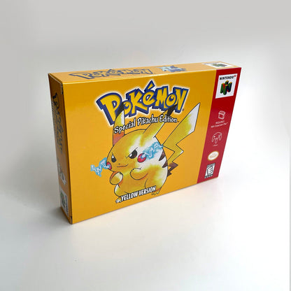 Pokemon Yellow Version Game With N64 Case & Cart