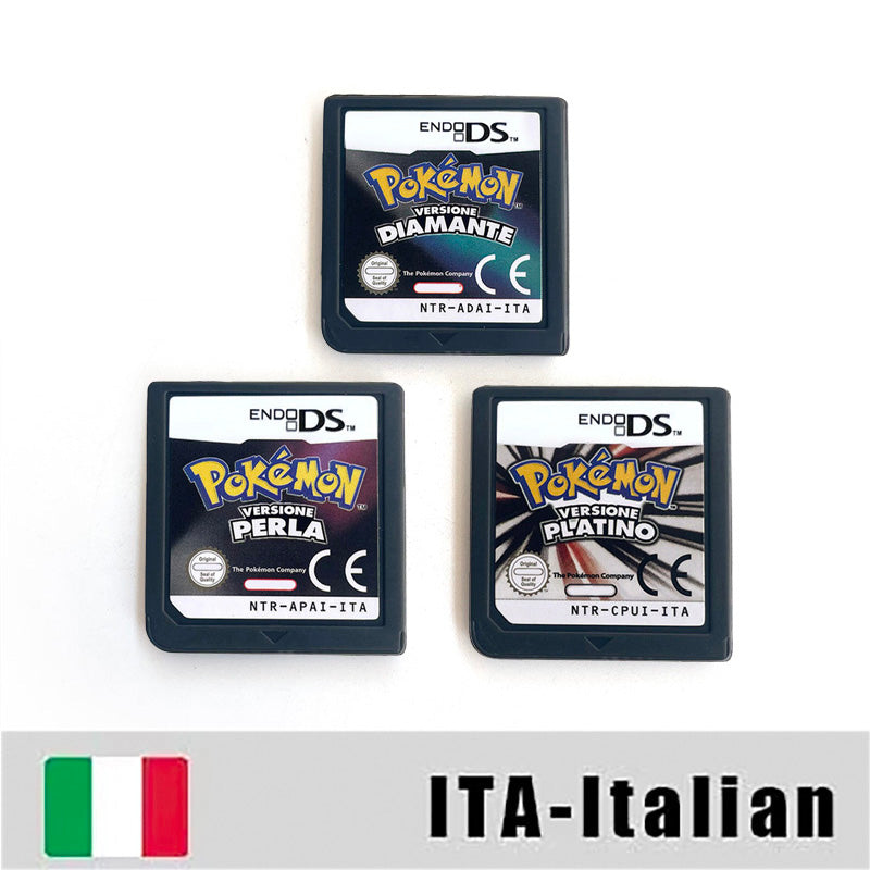 Esp Ita Fra Noe Pokemon Heartgold Soulsilver Platinum Diamond Pearl Nintendo Video Console Game Cardride Case & Cart (EUR)
