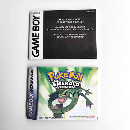 Pokemon Emerald Version GBA Case & Cart