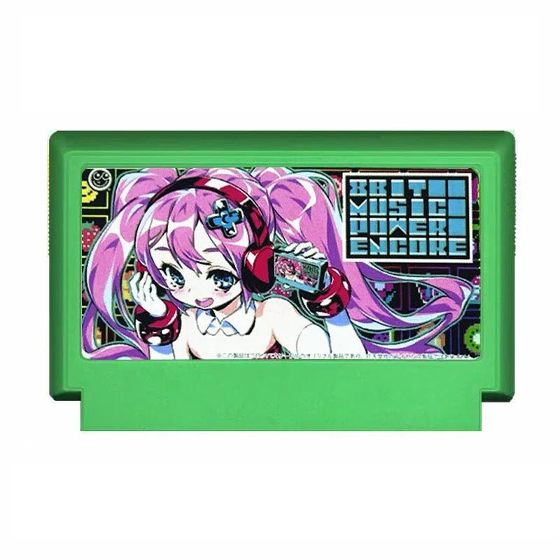 8Bit Music Power NES Cartridge | Retro Rhythm Game FC 60 - Pin Game Card - Romcarts