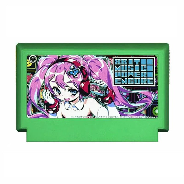 8Bit Music Power NES Cartridge | Retro Rhythm Game FC 60 - Pin Game Card - Romcarts