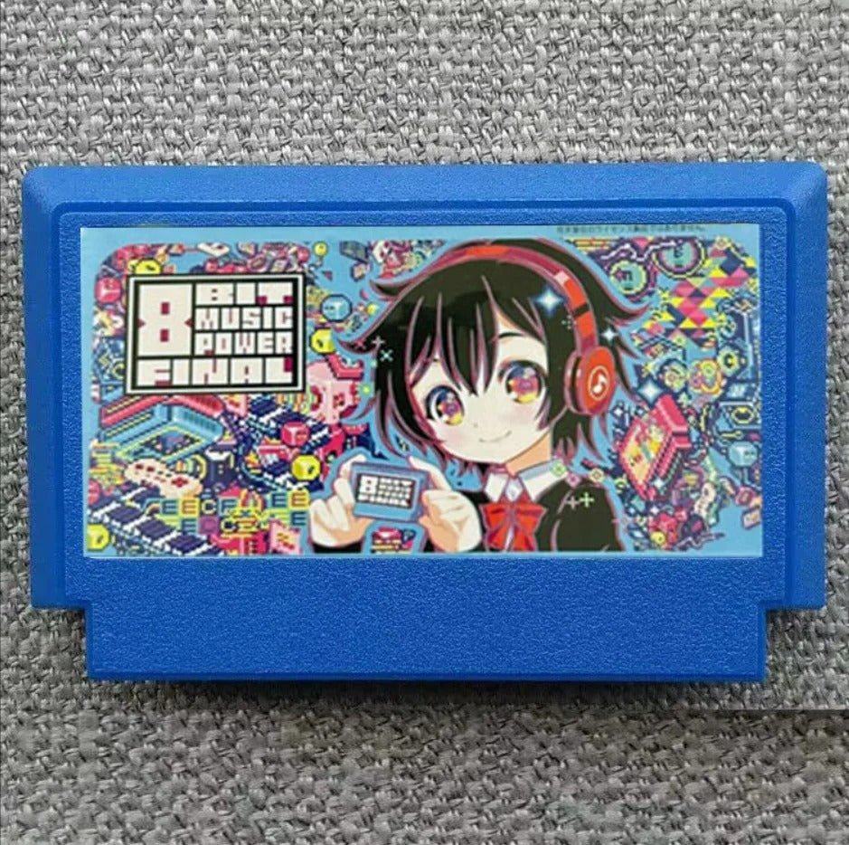 8Bit Music Power NES Cartridge | Retro Rhythm Game FC 60 - Pin Game Card - Romcarts