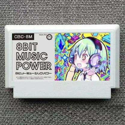 8Bit Music Power NES Cartridge | Retro Rhythm Game FC 60 - Pin Game Card - Romcarts