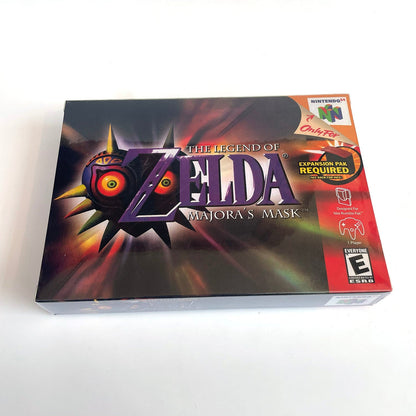 Zelda Major Mask Game With N64 Case & Cart