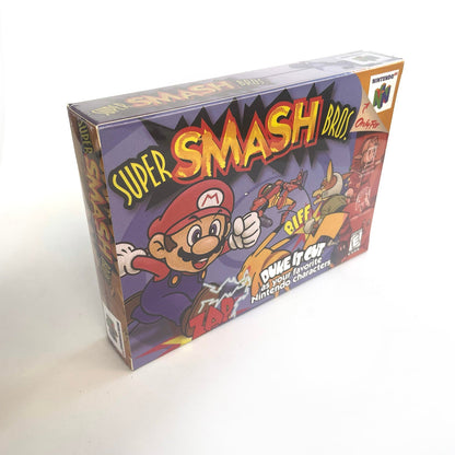 Super Smash Bros Game With N64 Case & Cart