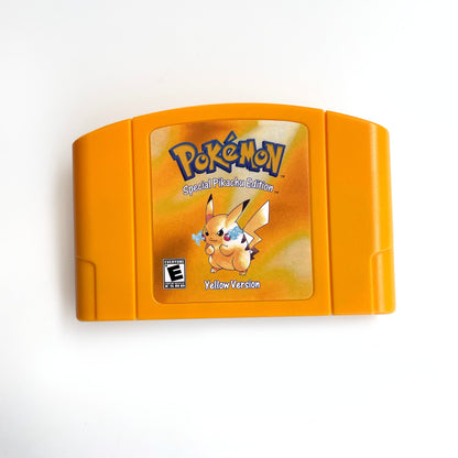 Pokemon Yellow Version Game With N64 Case & Cart