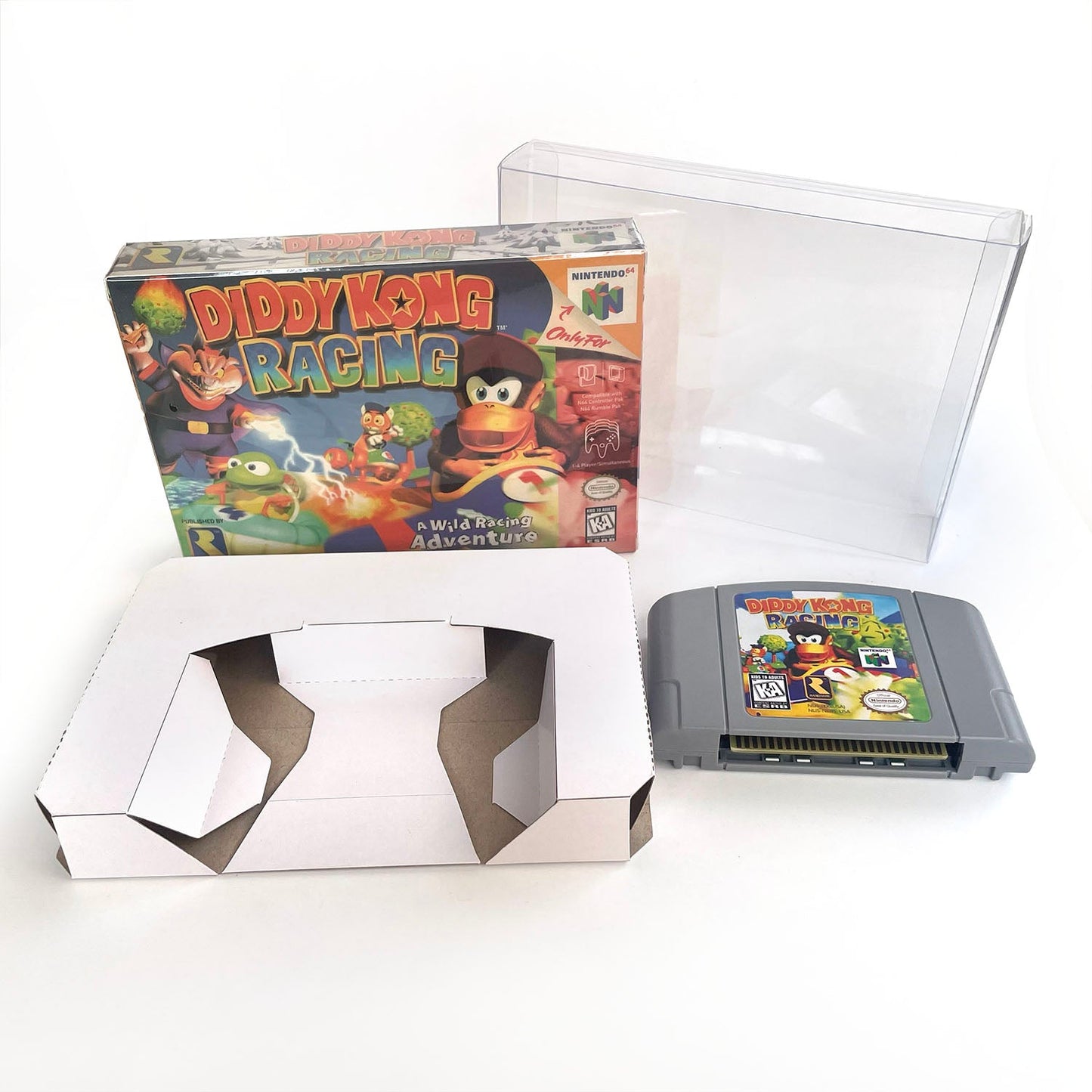 Diddy Kong Racing Game With N64 Case & Cart