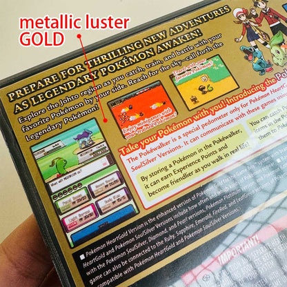 Pokemon Sealed Heartgold Ds Games Case & Cart