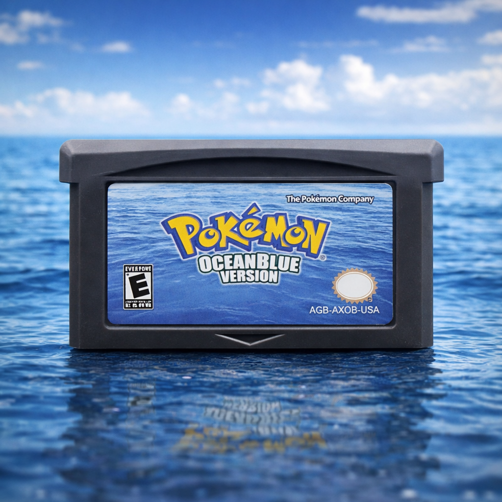 Pokemon Ocean Blue Version GBA Cartridge USA English Romcarts