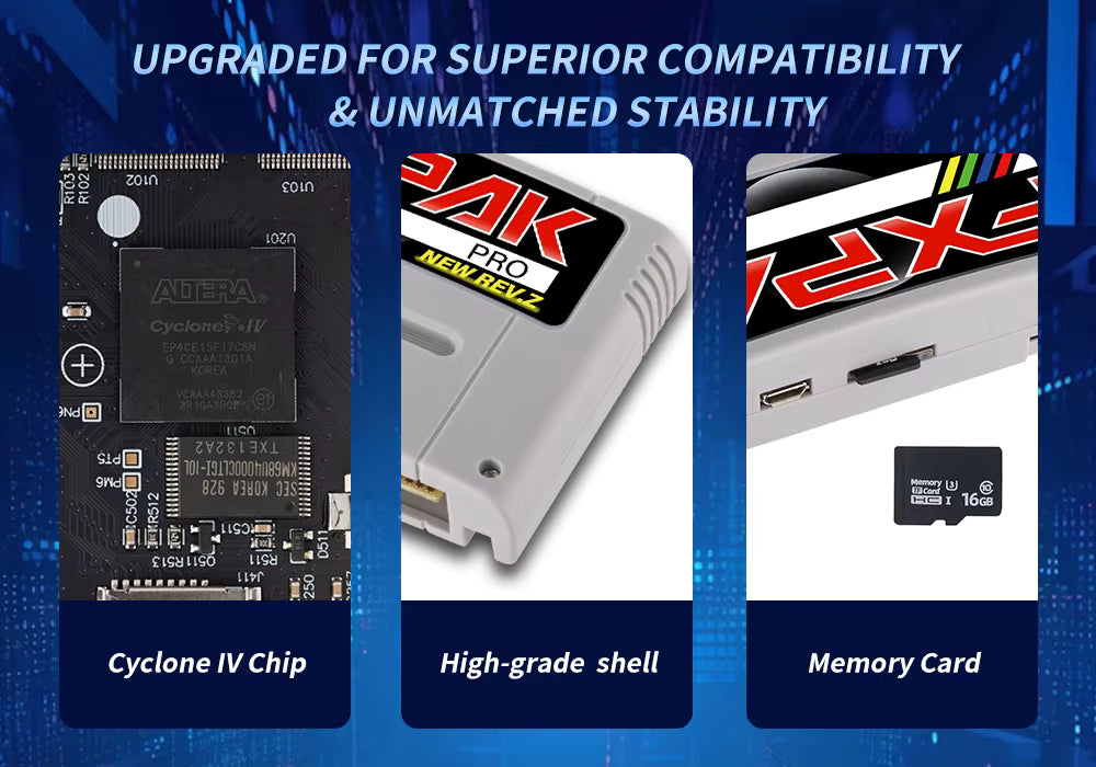 SNES Rev X Pro Flash Cartridge – Super Nintendo Multi Game Cart (SD Card, Save Support, Multi-Region) Romcarts