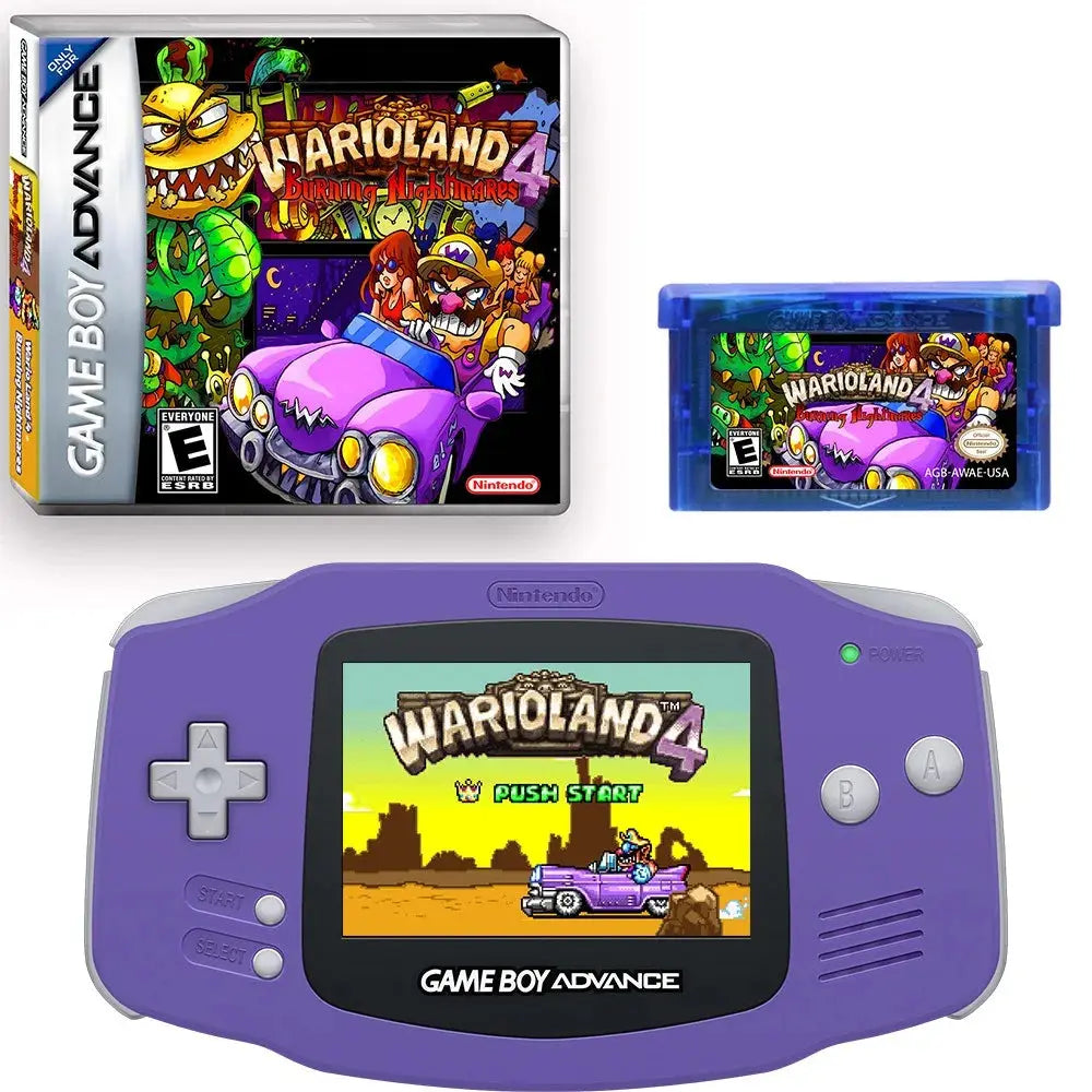 Wario Continent 4: Burning Nightmare – GBA Game Cartridge (With Box, No Manual) Romcarts