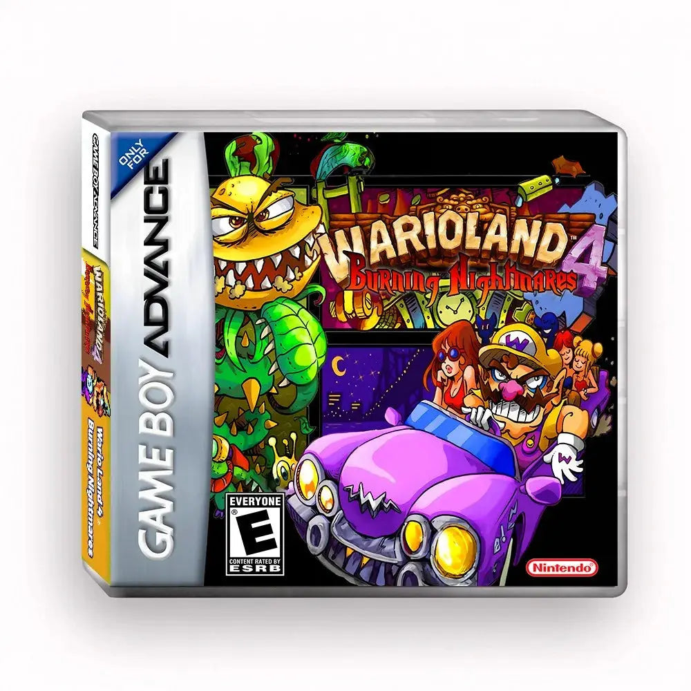Wario Continent 4: Burning Nightmare – GBA Game Cartridge (With Box, No Manual) Romcarts