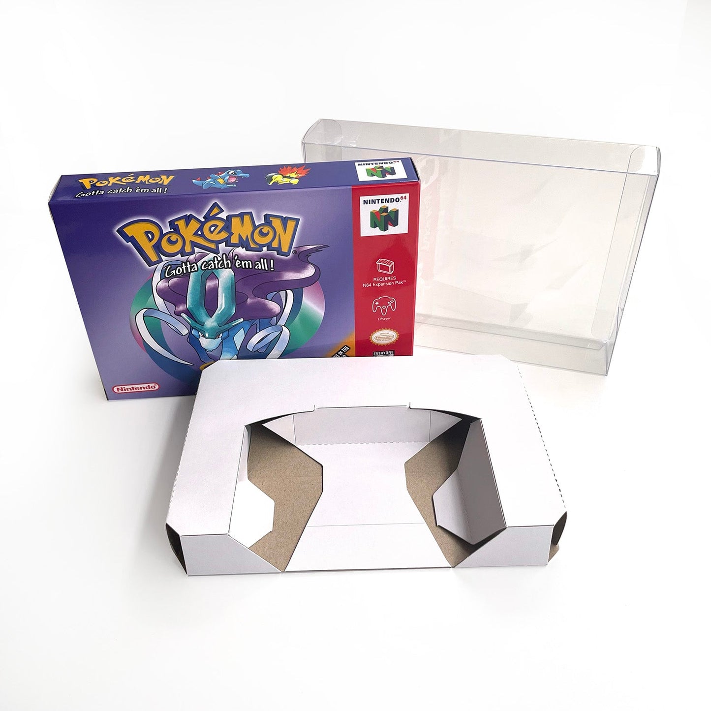 Pokemon Crystal Version Game With N64 Case & Cart