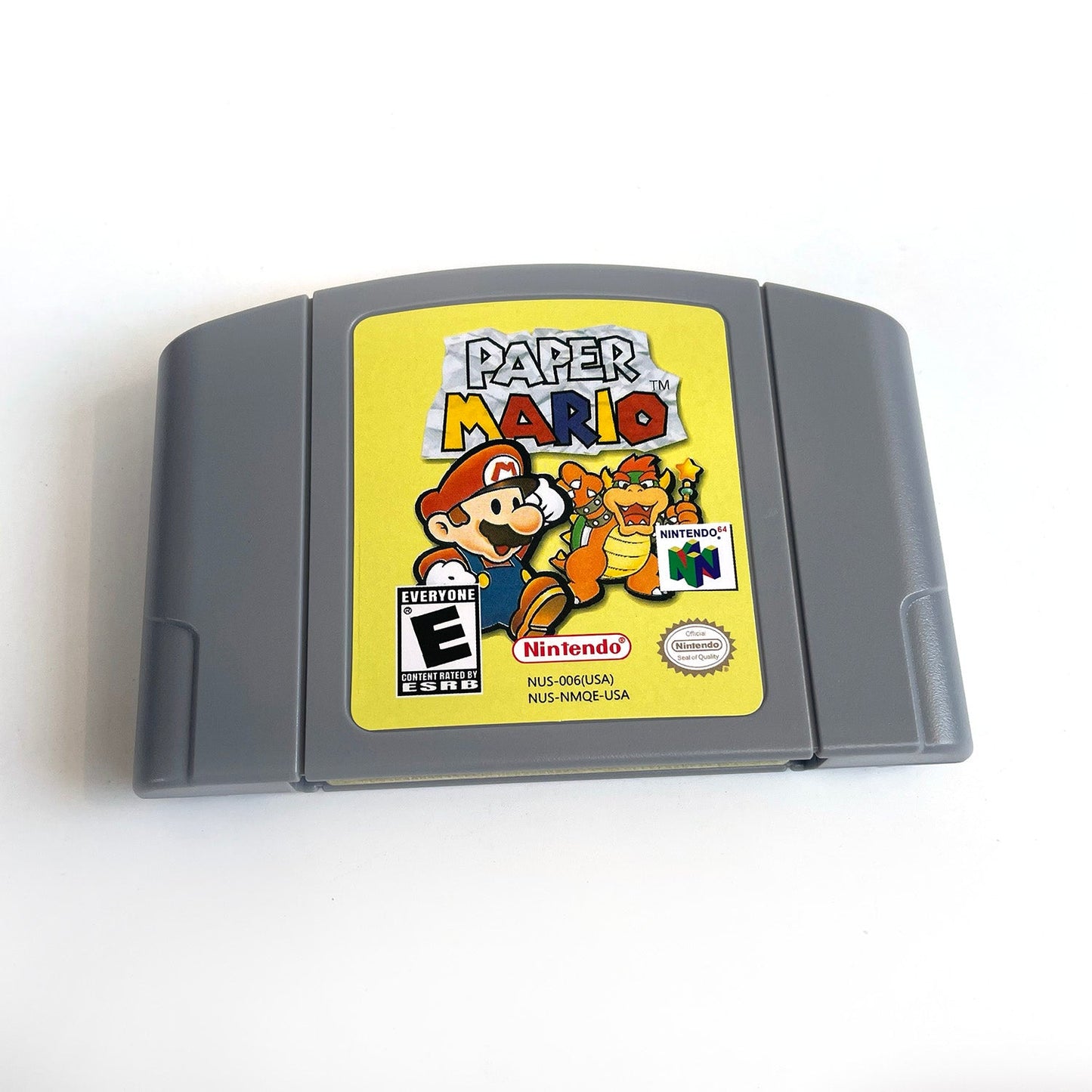 Paper Mario Game With N64 Case & Cart