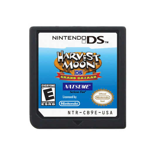 Harvest Moon Ds Grand Bazaar Game Case & Cart