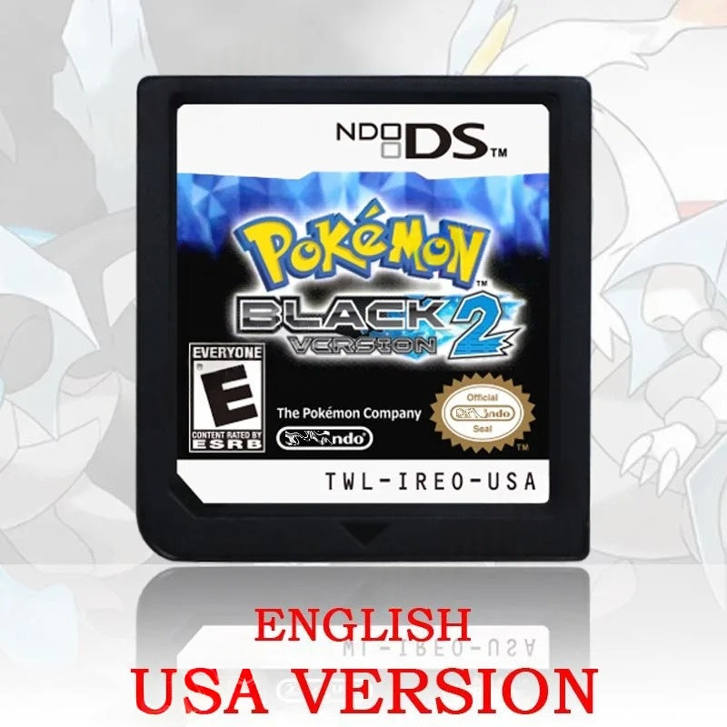 Pokémon Black Version 2 – Nintendo DS Game Cartridge (With Box) AAA+ Edition NO RTC Romcarts