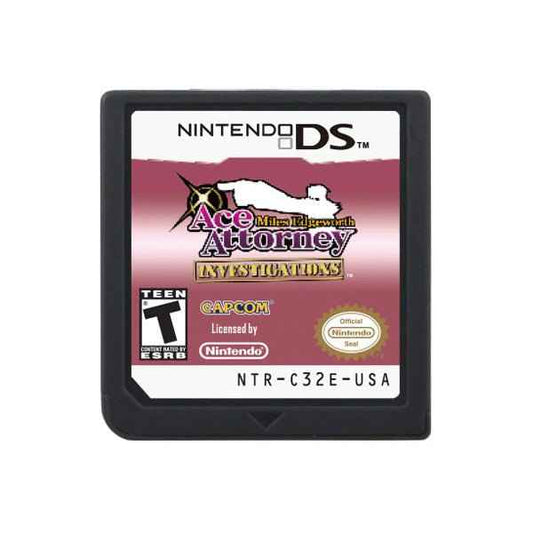 Ace Attorney Investigations Miles Edgeworth Game Case & Cart
